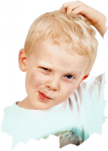 scratching headChild scratching headChild